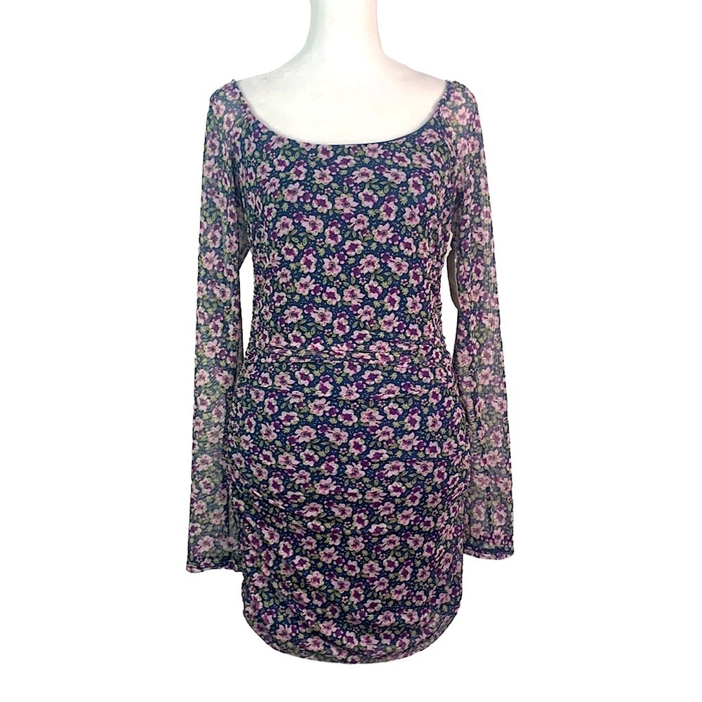Altar'd State Floral Long Sleeve Bodycon Dress- NWT